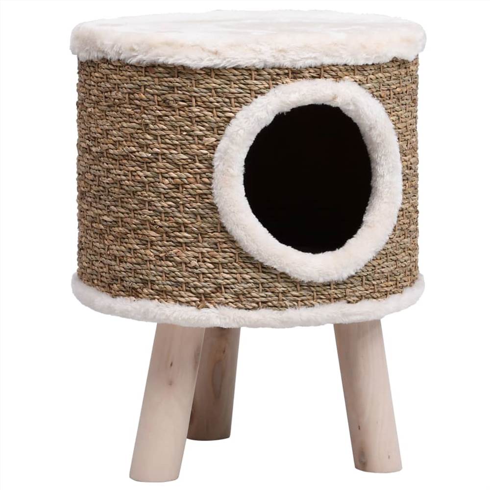 Maison pour chat avec pattes en bois 41 cm Seagrass