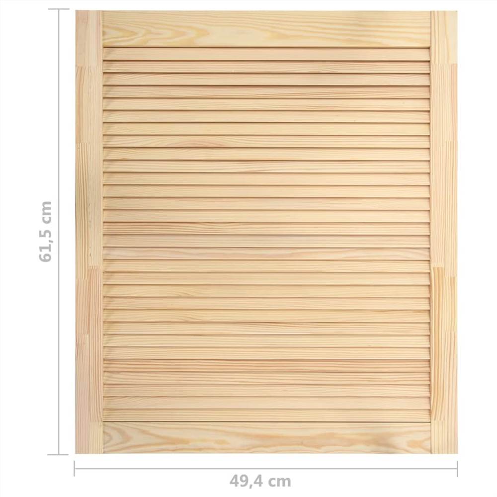 Porta a persiana in legno massello di pino 61,5x49,4 cm