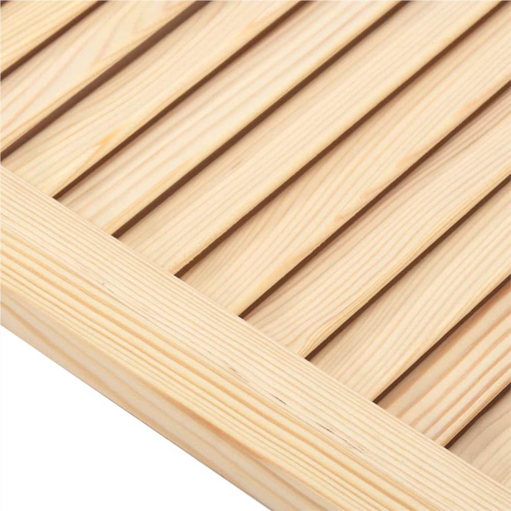 Porta a persiana in legno massello di pino 61,5x49,4 cm
