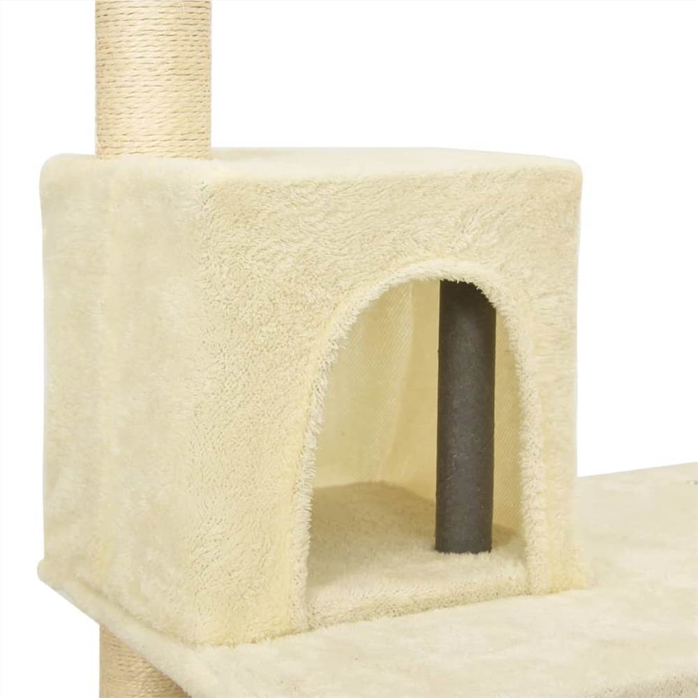 Macskafa, karcoló oszlopokkal krémszínű szizálban 119 cm