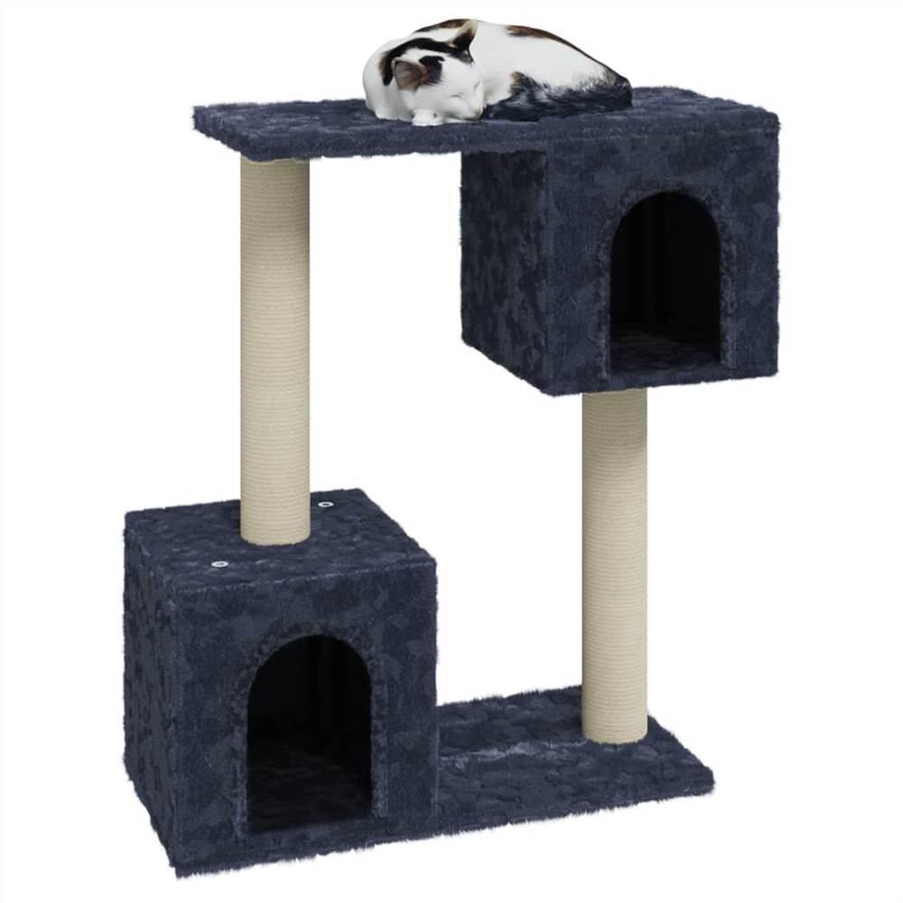 Drapak dla kota z drapakami z ciemnoszarego sizalu 60 cm