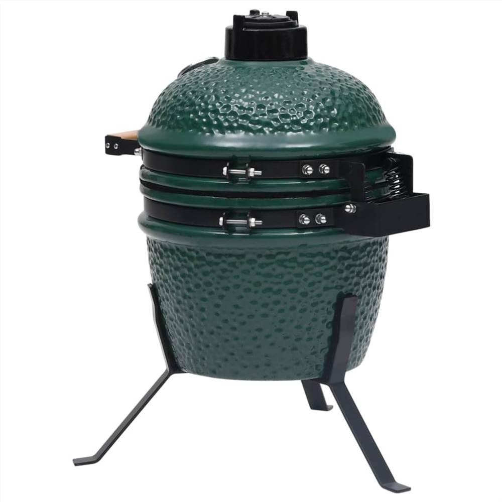 Churrasqueira Kamado 2 em 1 Fumante Cerâmico 56 cm Verde