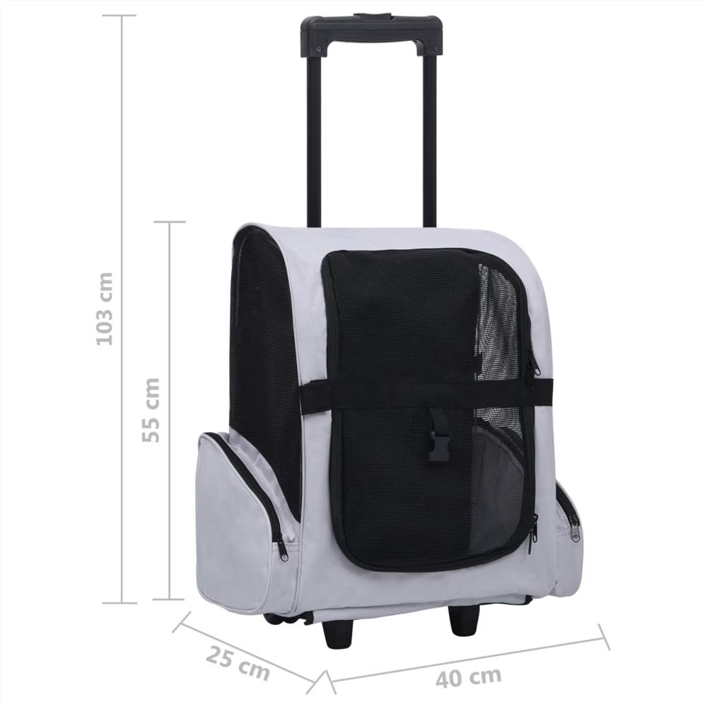 Multipurpose Foldable Pet Cart Gray