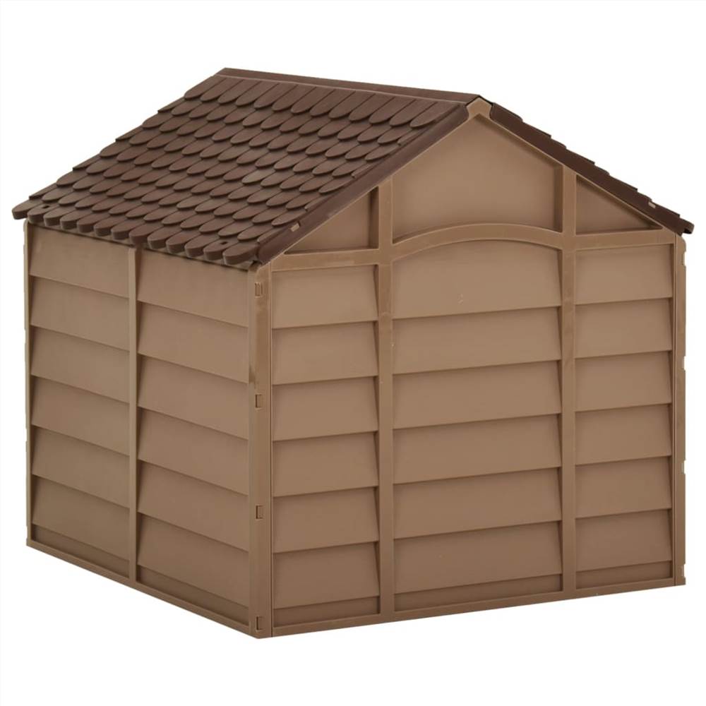 Dog kennel Brown 71x71.5x68 cm PP