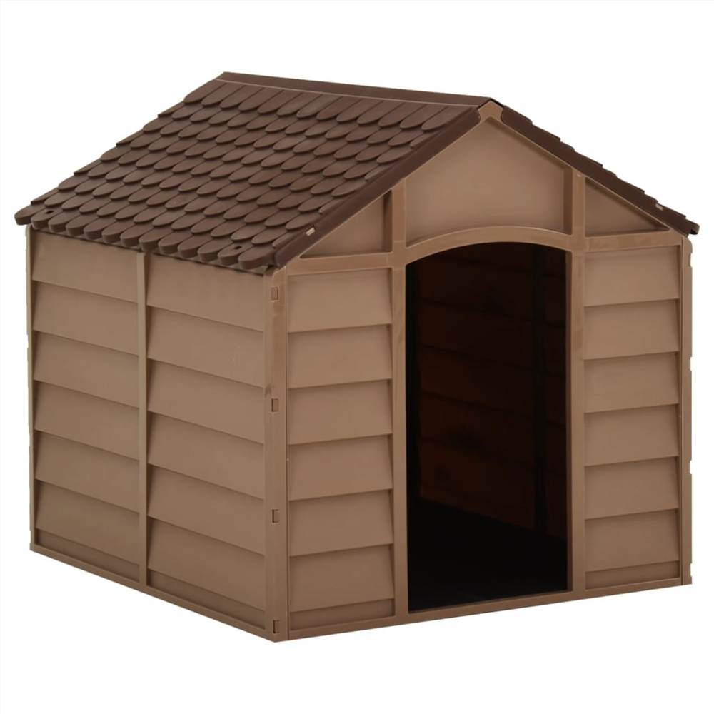 Dog kennel Brown 71x71.5x68 cm PP