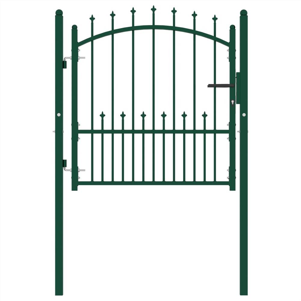Barriera per recinzione con picchetti in acciaio 100x100 cm Verde