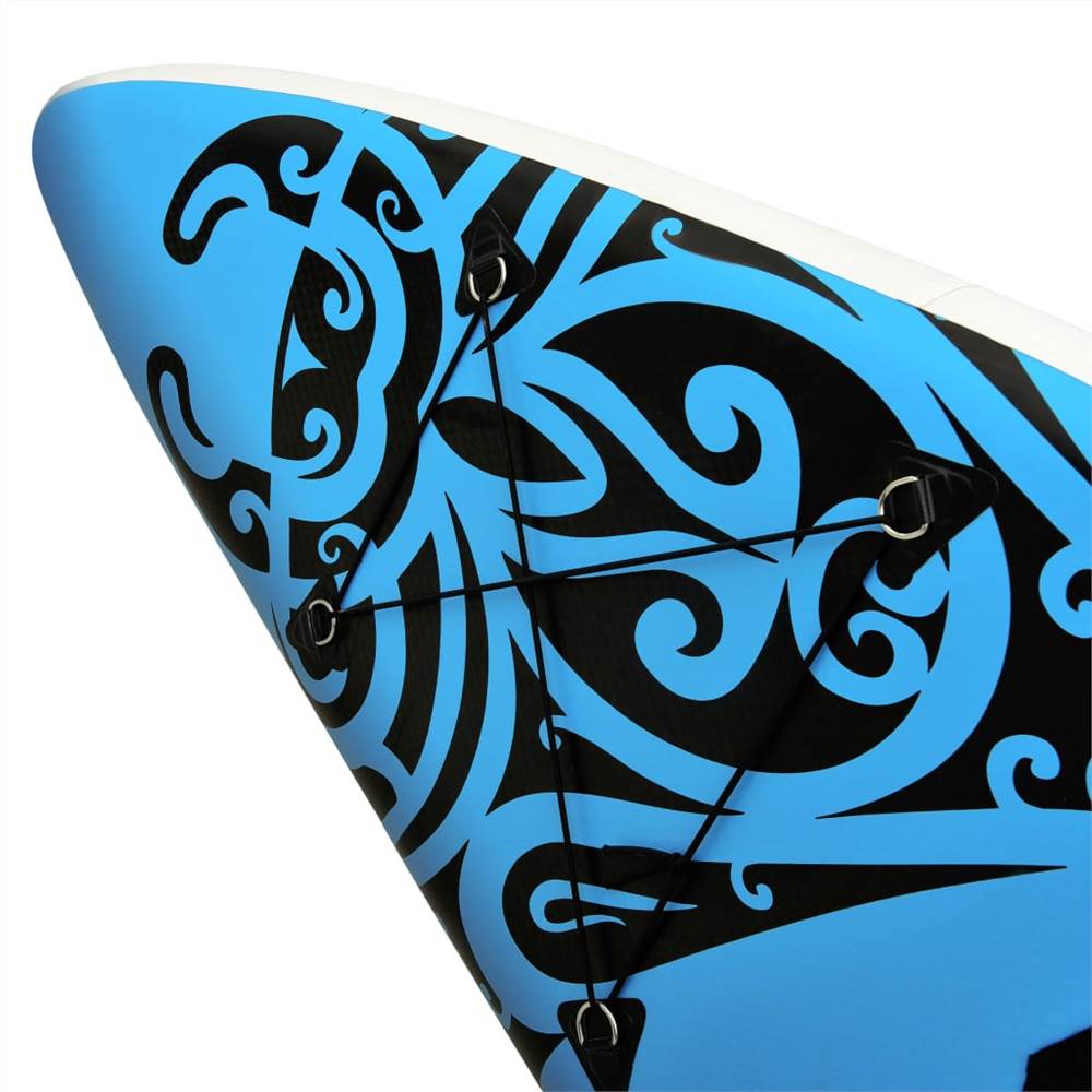 Set de Stand Up Paddle Gonflable 366x76x15 cm Bleu