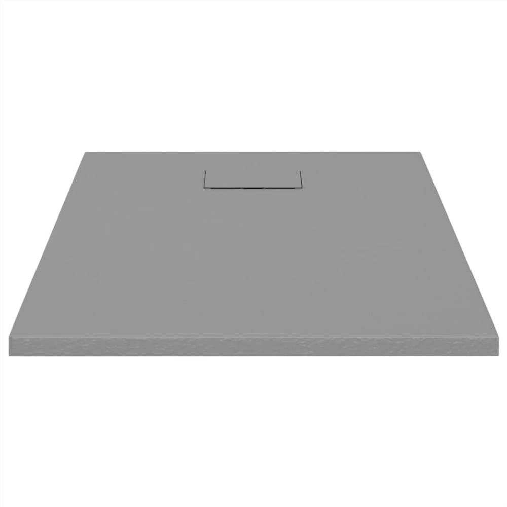 Base de chuveiro SMC cinza 90x70 cm