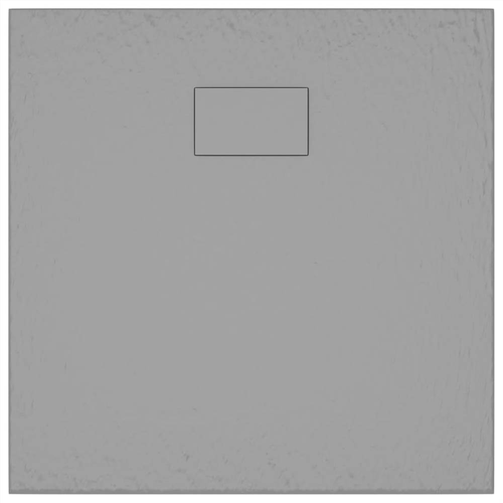 Base de chuveiro SMC cinza 80x80 cm