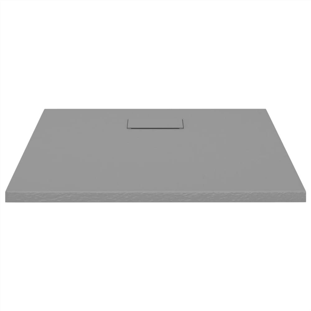 Base de chuveiro SMC cinza 80x80 cm