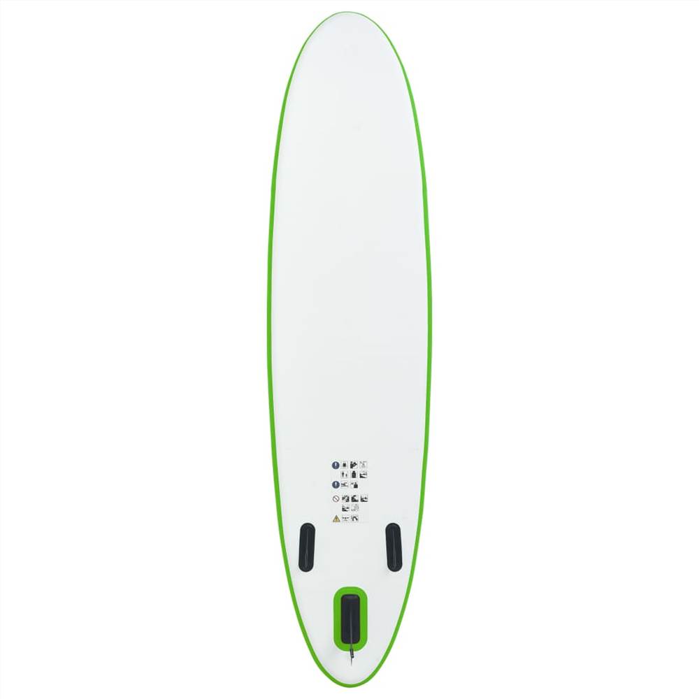 Inflatable Stand Up Paddleboard Set Green and White