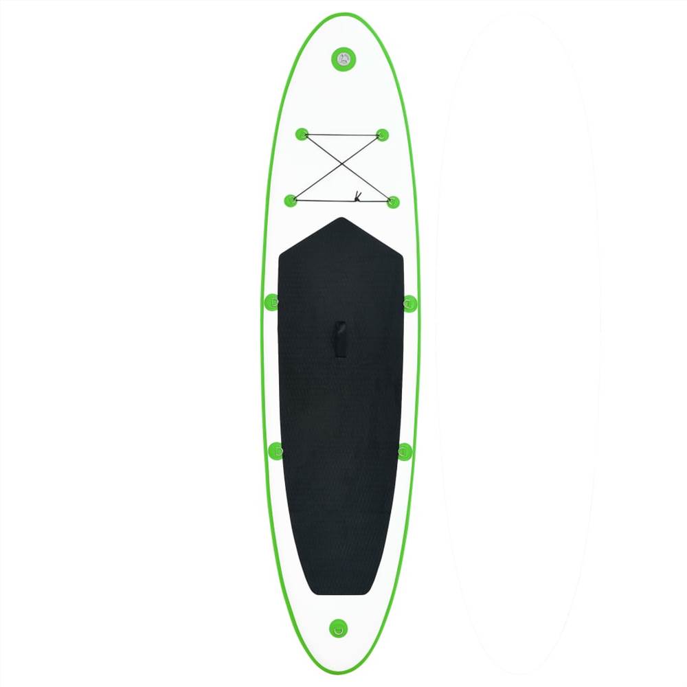 Set paddle stand up gonfiabile / verde e bianco