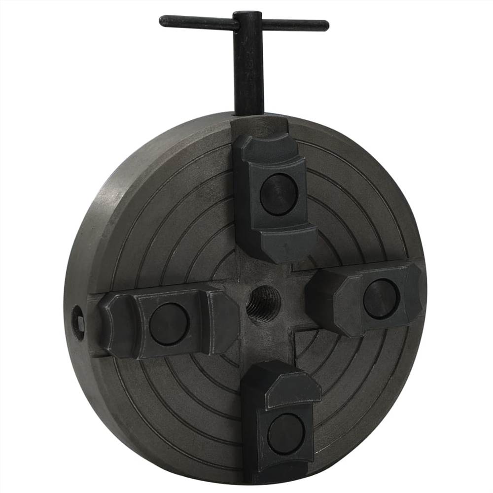 4-čelisťové dřevěné sklíčidlo s připojením M18 Černá ocel 150x63 mm