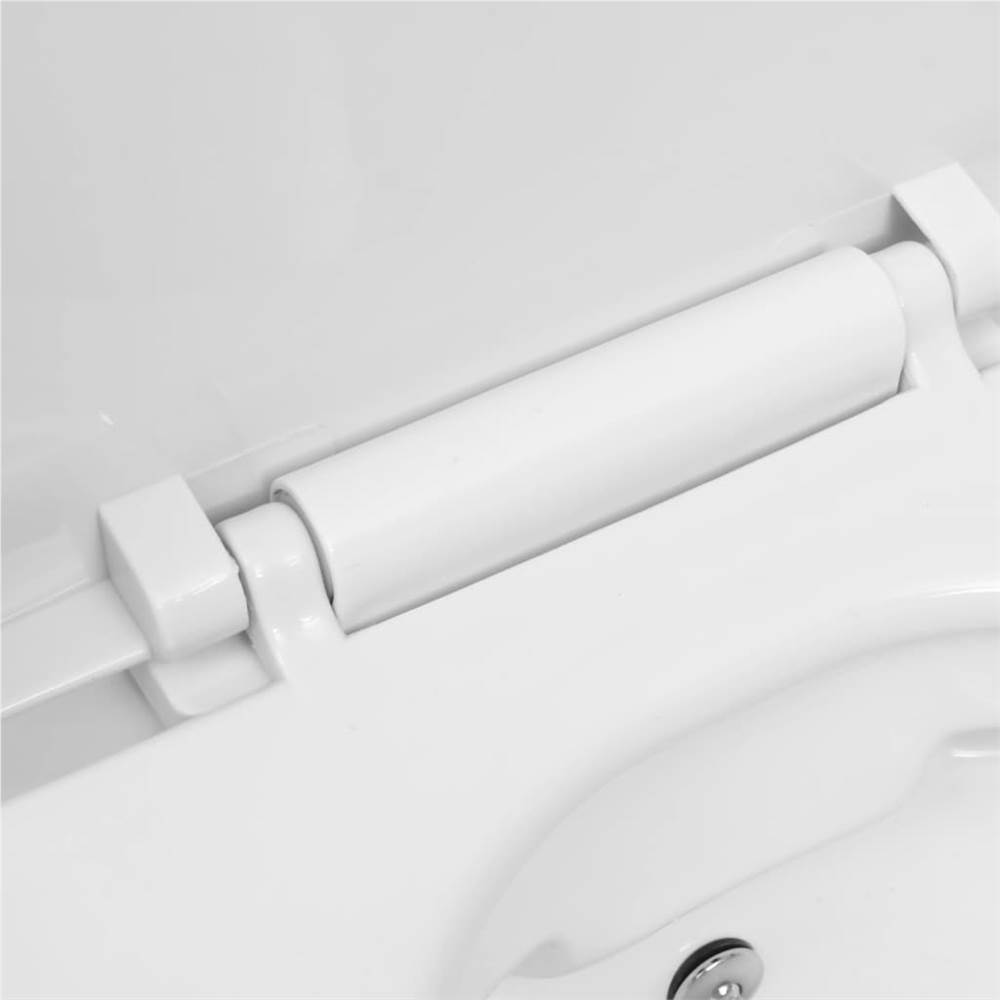 Toilette murale sans rebord avec fonction bidet Céramique Blanc