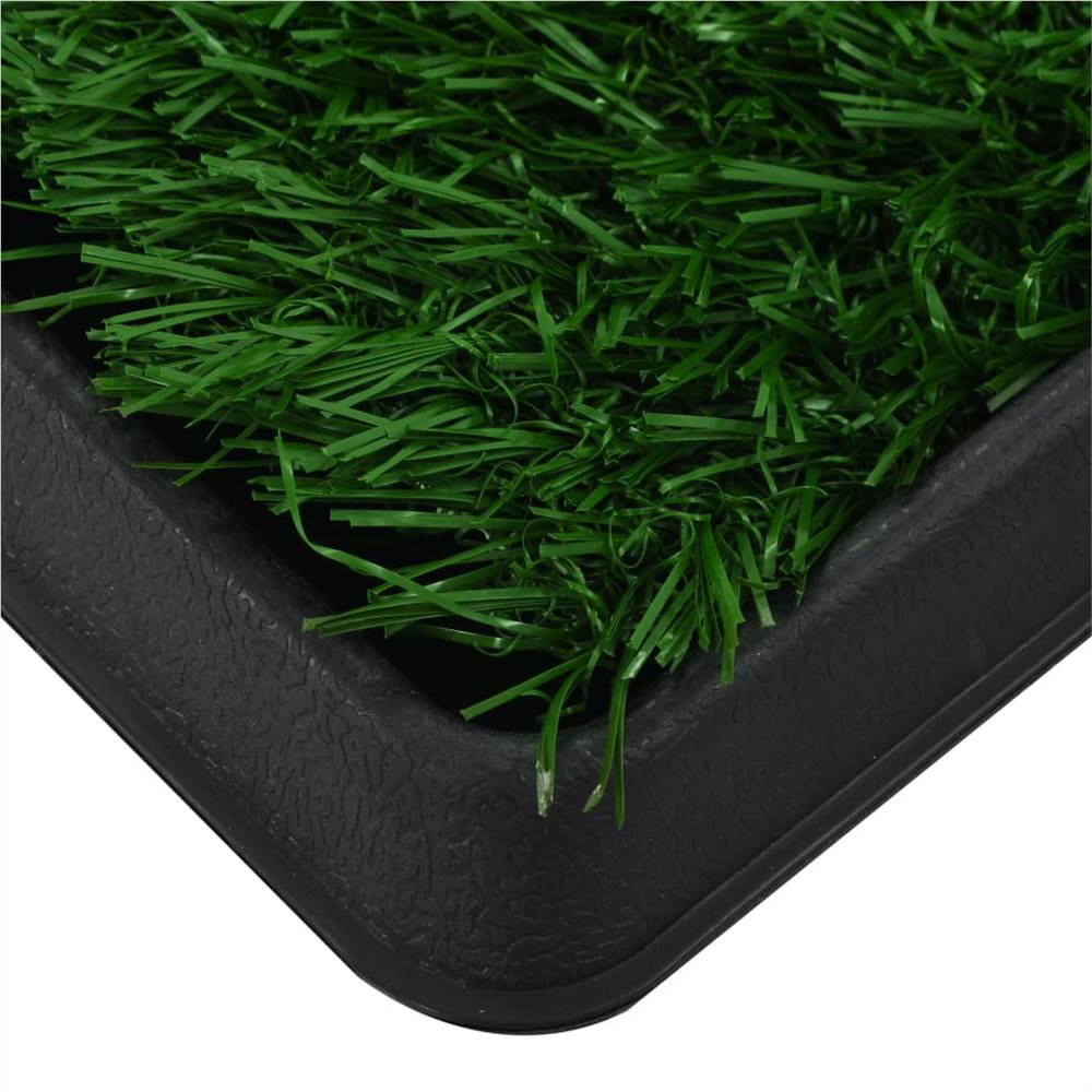 Pet toilet with tray and green fake grass 64x51x3 cm WC