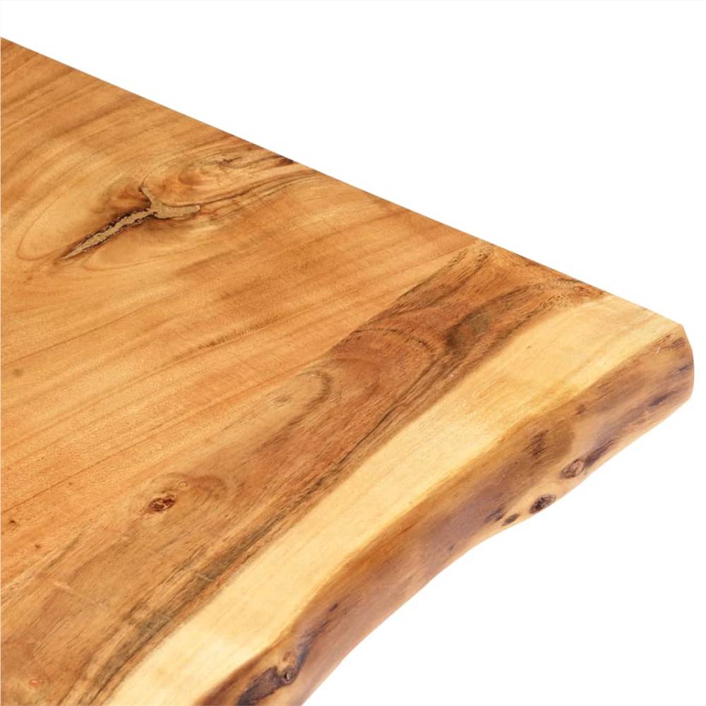 Blat mobila baie din lemn masiv de salcam 100x55x2,5 cm