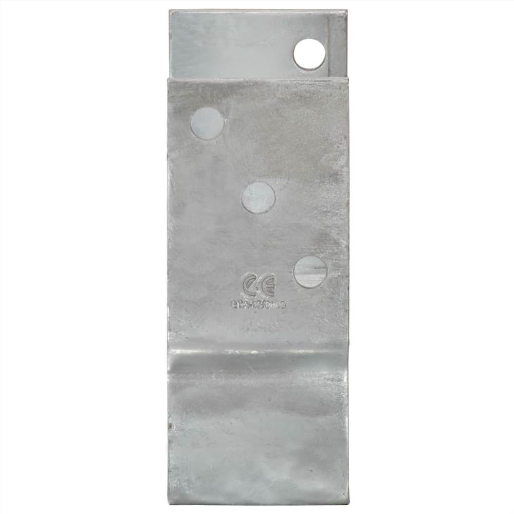 Hekankers 6 stuks Zilver 10x6x15 cm Gegalvaniseerd Staal