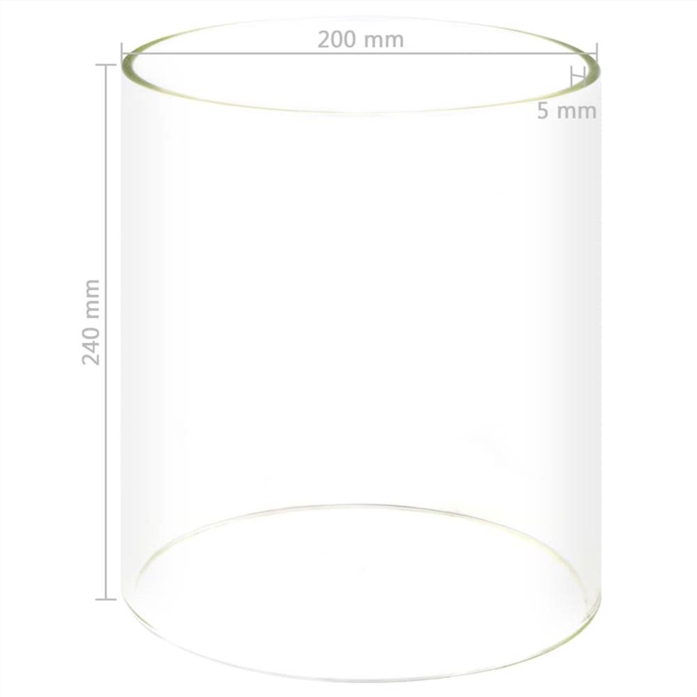 Cylindre en verre pour chauffe-hot-dog 200x240 mm