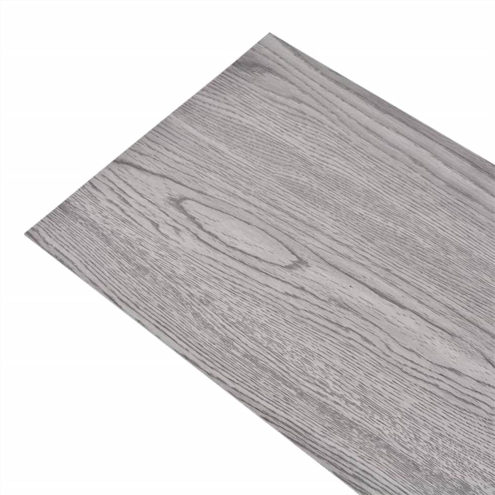 PVC-plankor 5,26 m² 2 mm mörkgrå