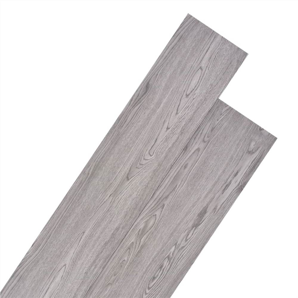 PVC-plankor 5,26 m² 2 mm mörkgrå