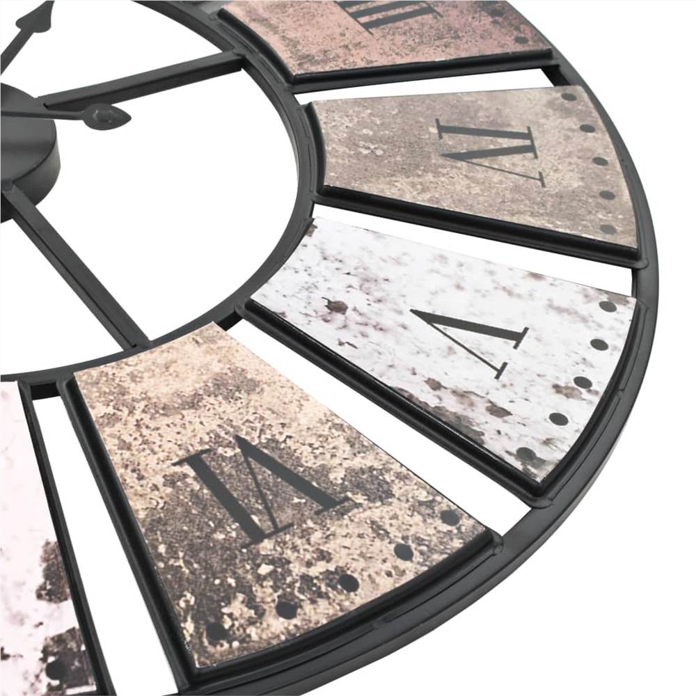 Reloj de pared vintage con movimiento de cuarzo 60 cm XXL