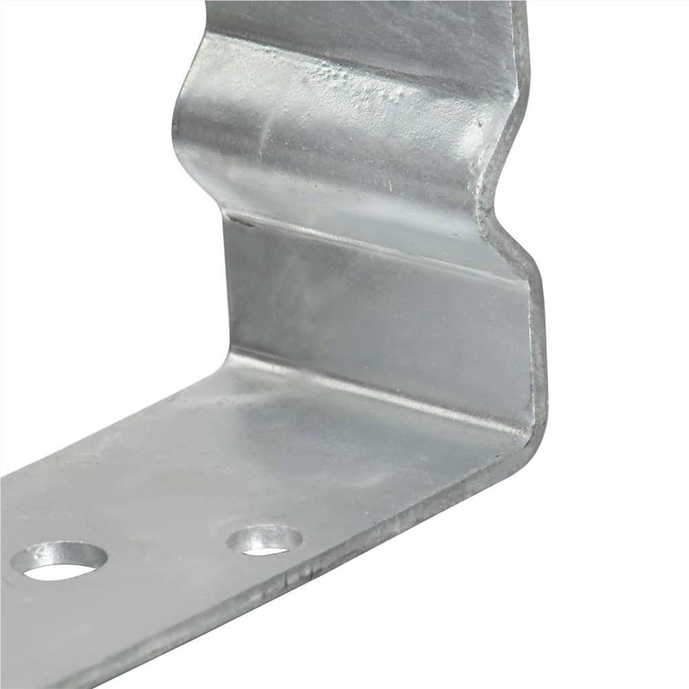 Âncoras para cerca 6 unidades prata 7x6x15 cm aço galvanizado