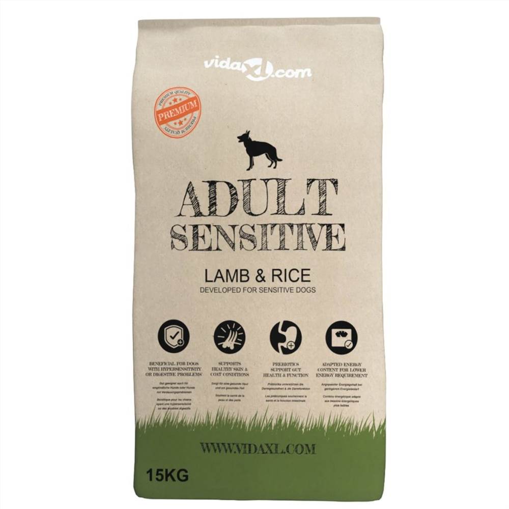 Prémiové suché krmivo pro psy Adult Sensitive Lamb & Rice 15 kg