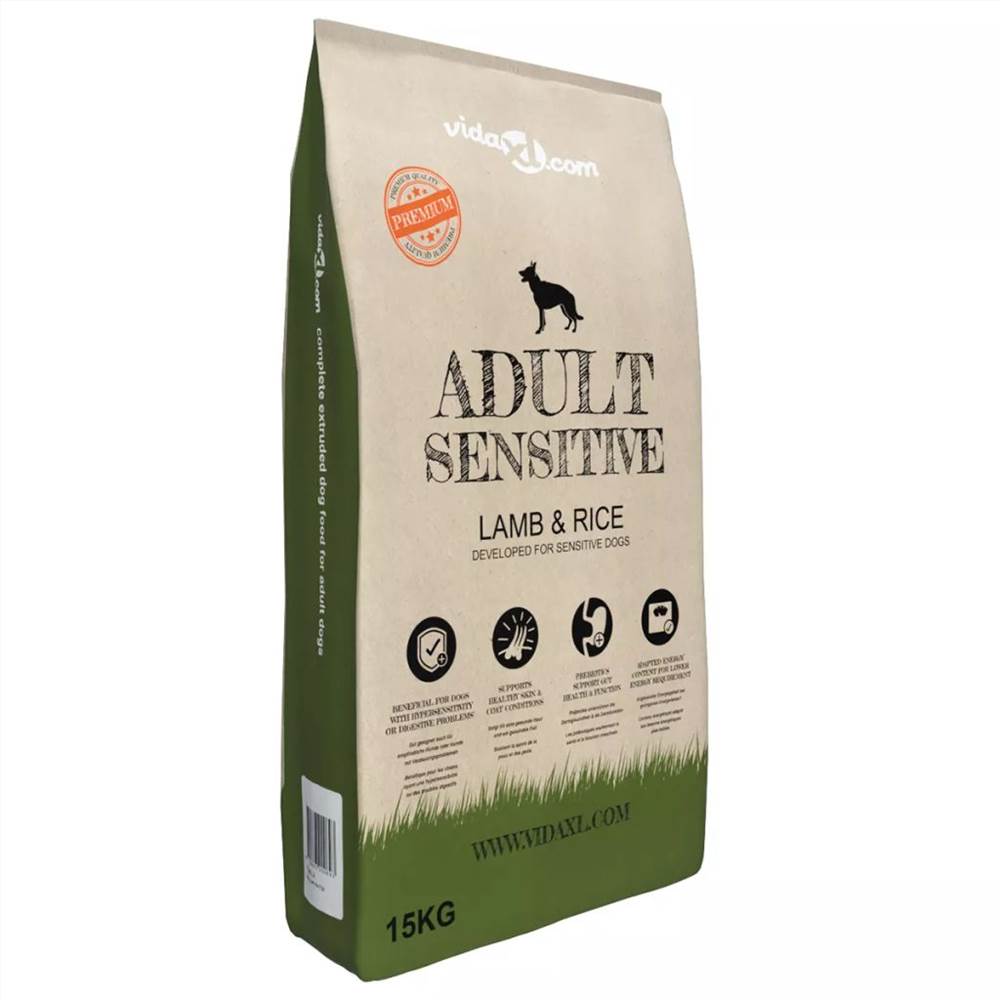 Premium torrfoder för hundar Adult Sensitive Lamb & Rice 15 kg