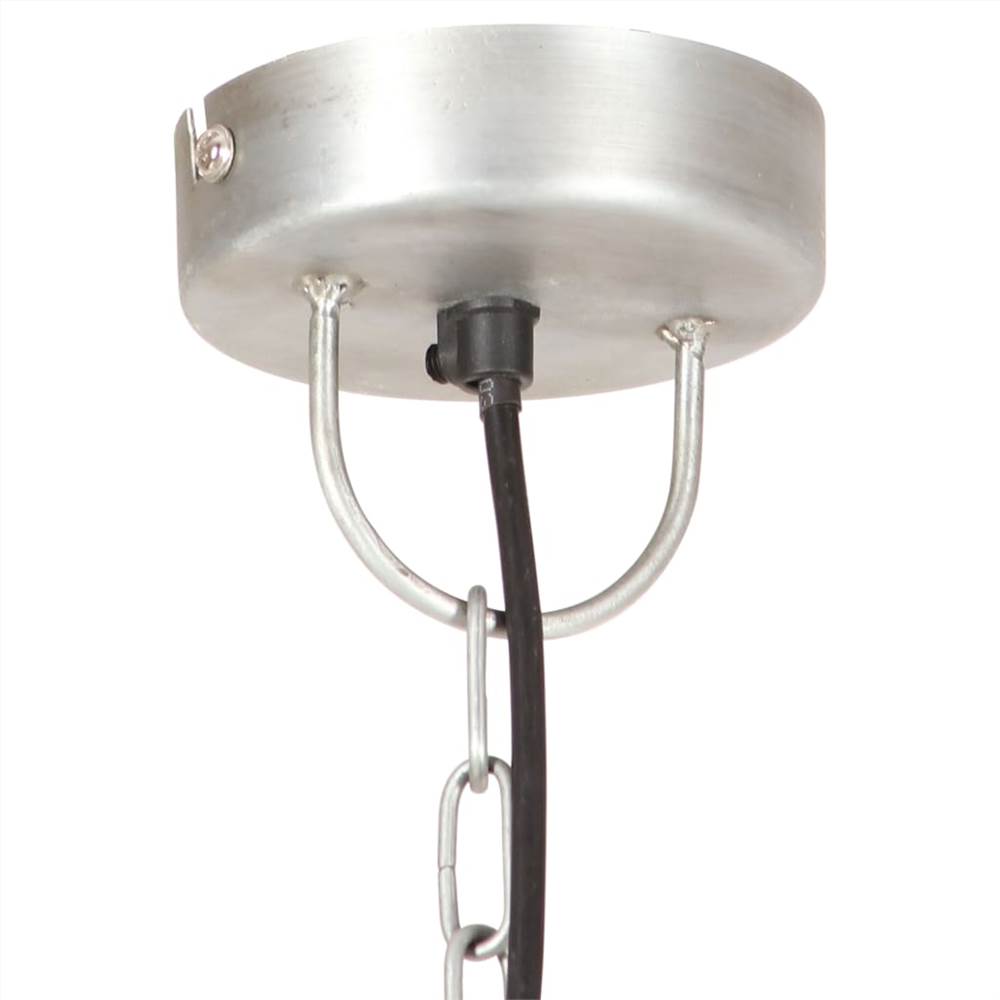 Lámpara de suspensión 25 W plata redonda 48 cm E27