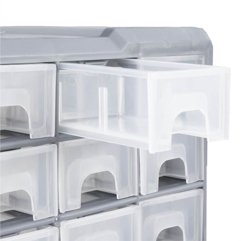 Organizador multigavetas com 64 gavetas 52x16x37,5 cm