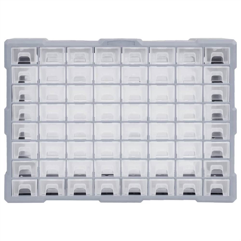 Organizator cu mai multe sertare cu 64 sertare 52x16x37,5 cm