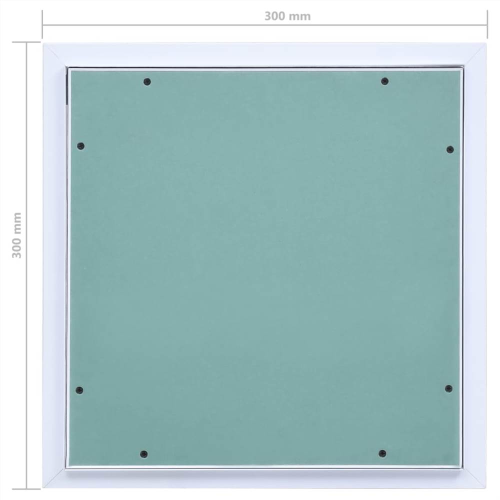 Panneau d'accès avec cadre en aluminium et plaque de plâtre 300x300 mm