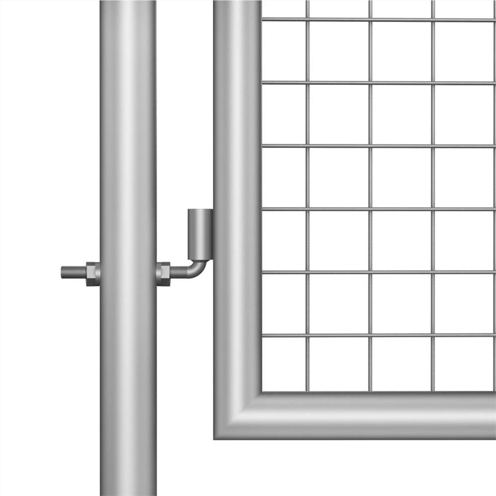 Tuinpoort Gegalvaniseerd staal 306x200 cm Zilver