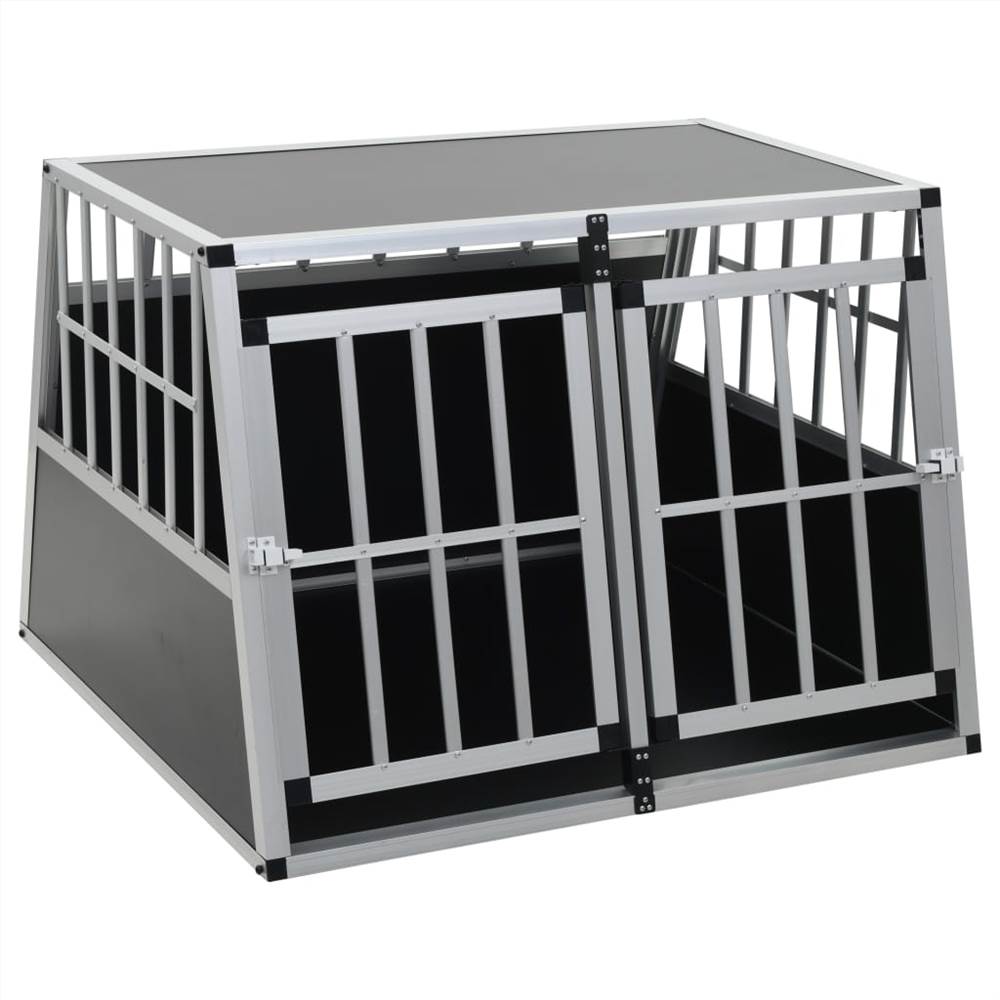Cage pour chien avec double porte 94x88x69 cm