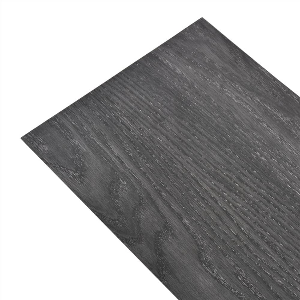 PVC padlólapok 4,46 m² 3 mm Fekete