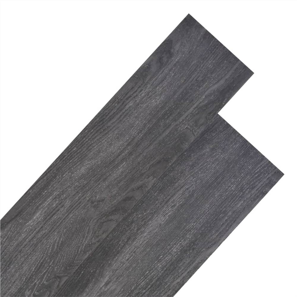 PVC podlahové desky 4,46 m² 3 mm Černá