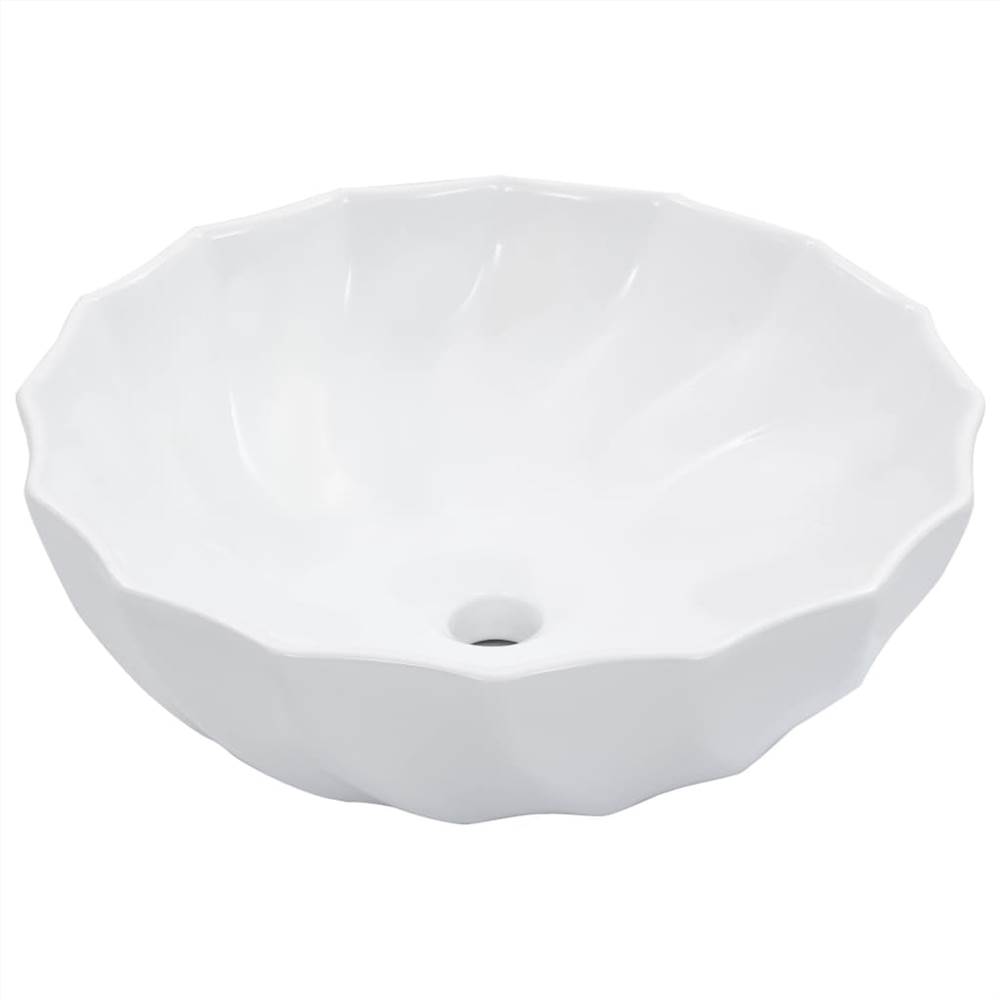 Håndvask 46x17 cm Hvid Keramik