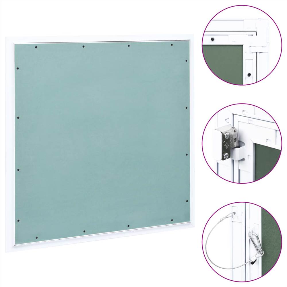 Panel de acceso con marco de aluminio y placa de yeso 700x700 mm