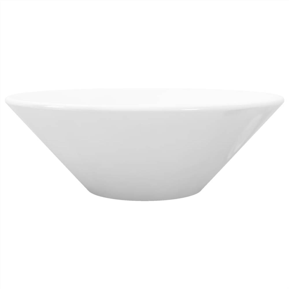 Pia de banheiro de cerâmica Art Basin Bowl branca