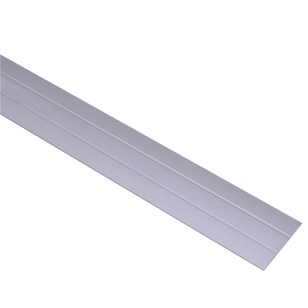 Profile podłogowe 5 sztuk Aluminium 134 cm Srebrne