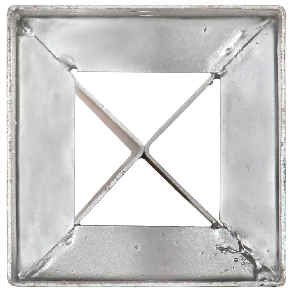 Tepi de pamant 6 buc Argintiu 10x10x91 cm Otel Galvanizat