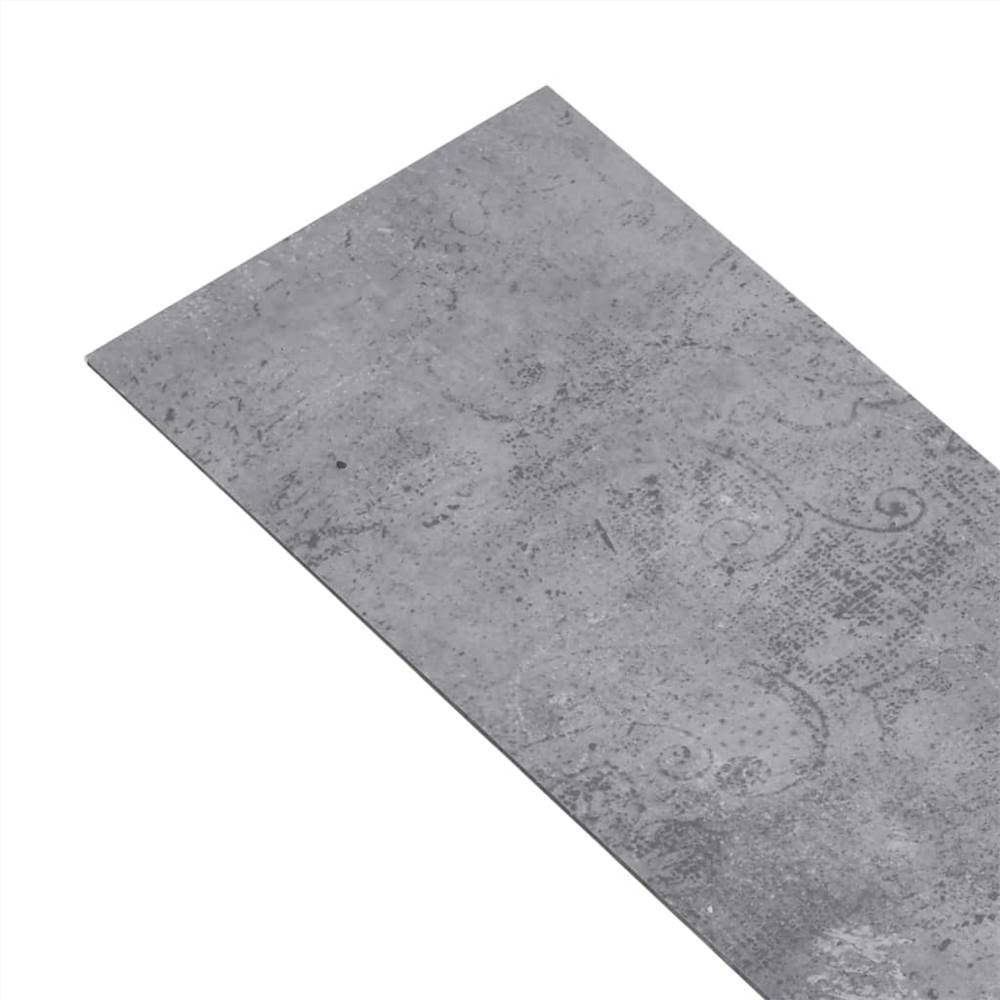 Lames de sol PVC 5.26 m² 2 mm Gris ciment