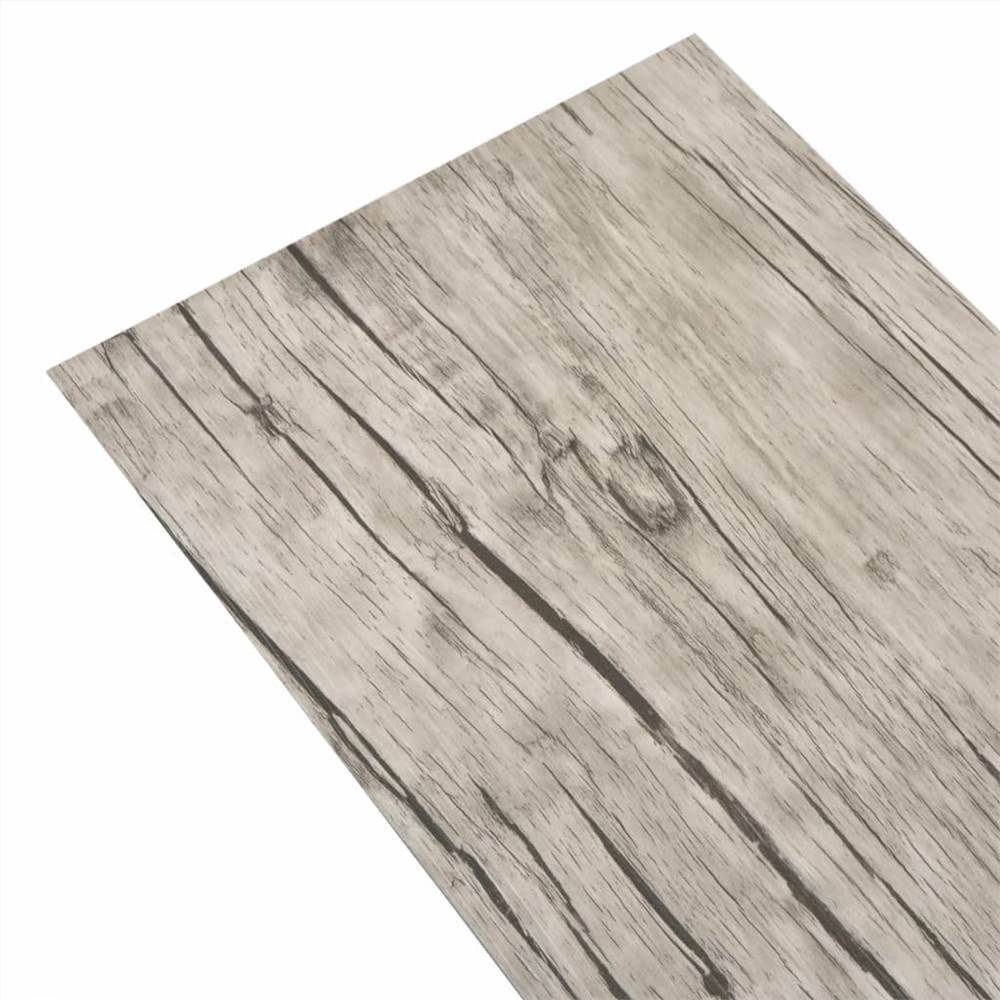 PVC-Bodenbelag Planken 5,26 m² 2 mm Eiche gewaschen
