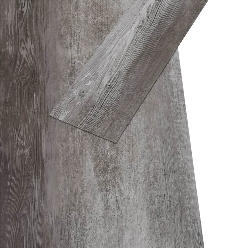 Lamas de suelo de PVC 5,26 m² Madera rayada 2 mm