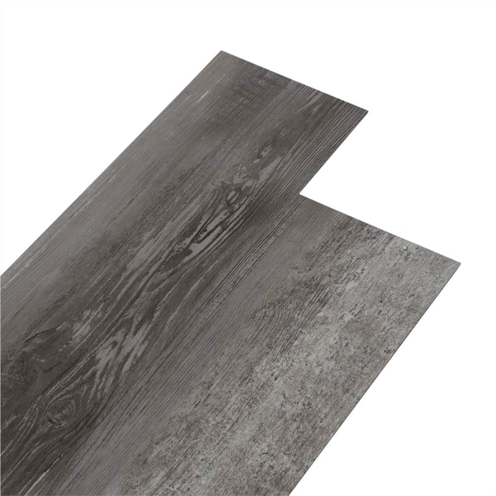 Tábuas de piso em PVC 5,26 m² Madeira listrada 2 mm