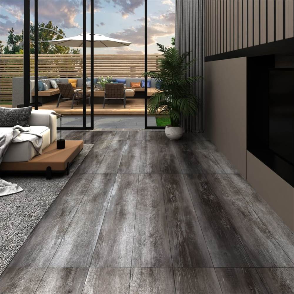 PVC podlahová prkna 5,26 m² Pruhované dřevo 2 mm