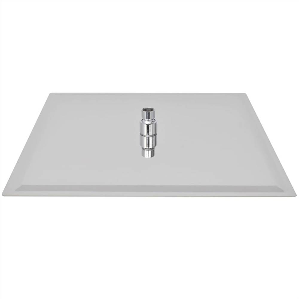 Soffione doccia a pioggia in acciaio inox quadrato 40x40 cm