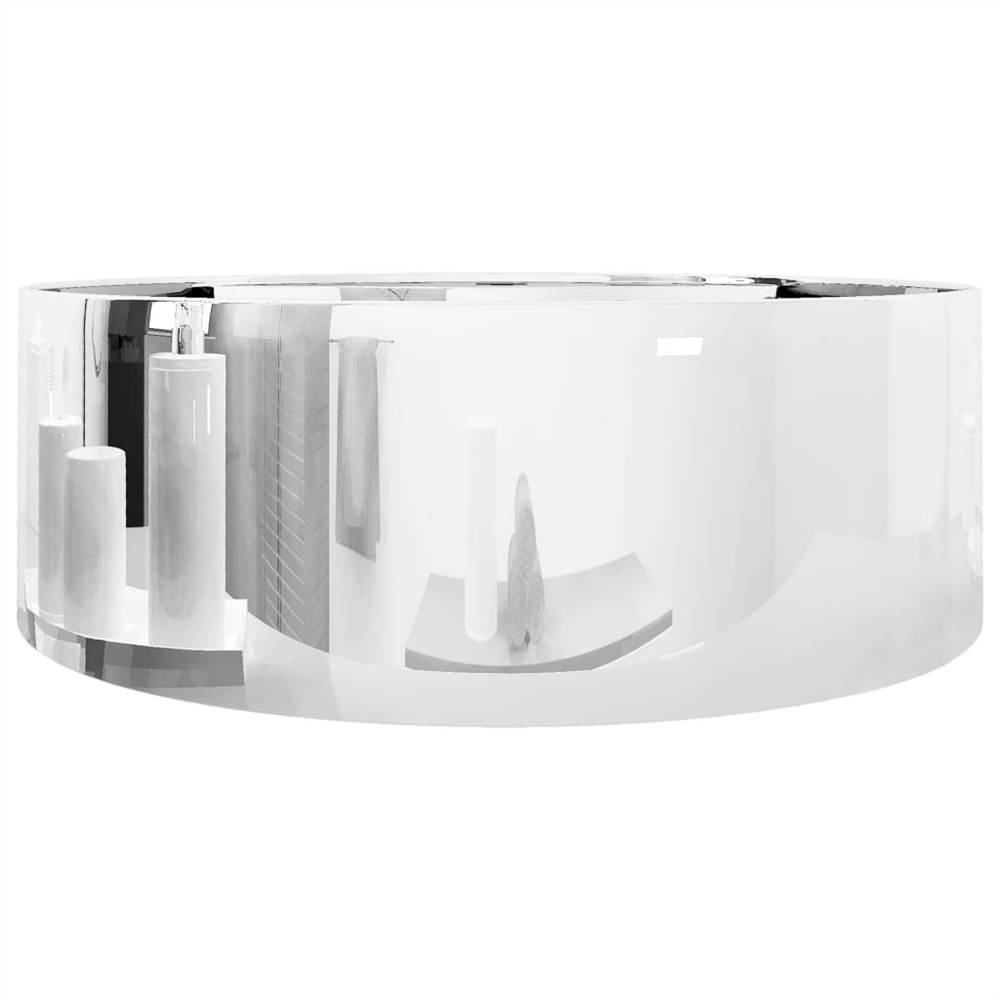 Lavoar cu preaplin 46,5x15,5 cm Ceramic Silver