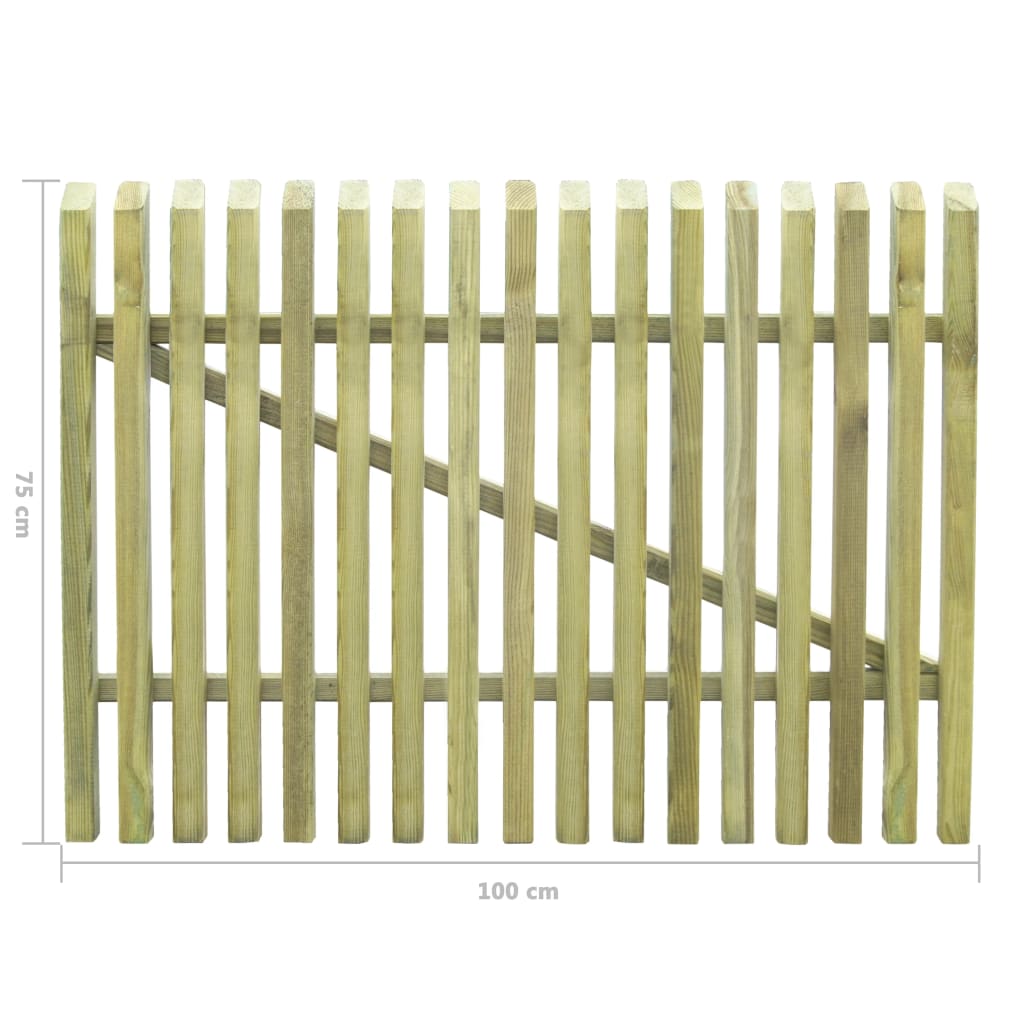 Impregnowany palik ogrodowy z drewna sosnowego 100x75 cm